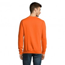 Orange insulated fleece sweatshirt