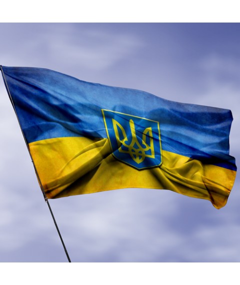 Флаг с принтом Герб Украины