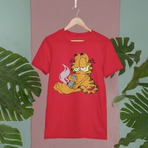 Men's T-shirt Garfield XXL, Red