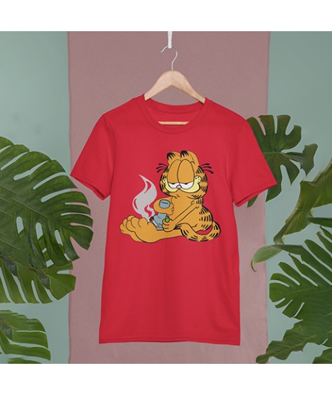Men's T-shirt Garfield M, Red