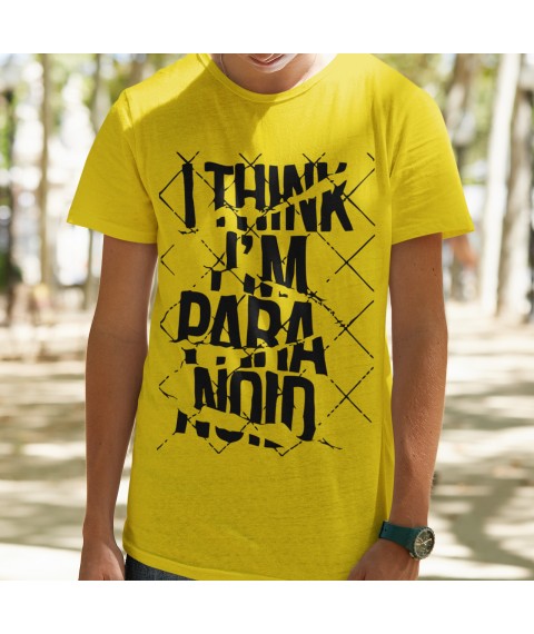 Men's T-shirt Paranoid XXXL, Yellow