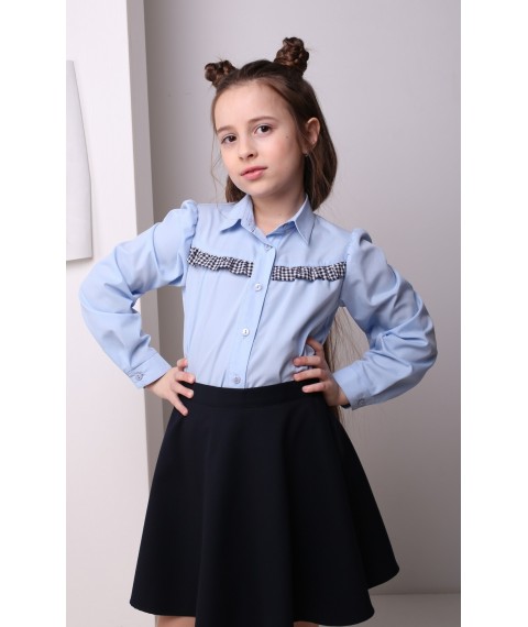 Блуза для дівчинки ДШФ37 DM SASHKA блакитна 116р.