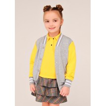 Bomber for girl DM Sashka TSHF-106 gray with yellow 116