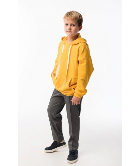 Hoodie for boy OVERSIZE yellow TSHF-157 DM SASHKA 152