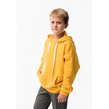 Hoodie for boy OVERSIZE yellow TSHF-157 DM SASHKA 134