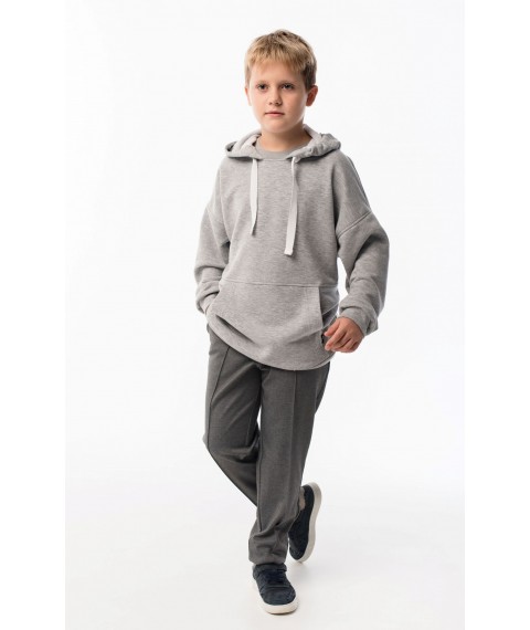 Hoodie for boy OVERSIZE gray TSHF-157 DM SASHKA 134
