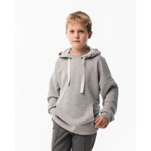 Hoodie for boy OVERSIZE gray TSHF-157 DM SASHKA 134