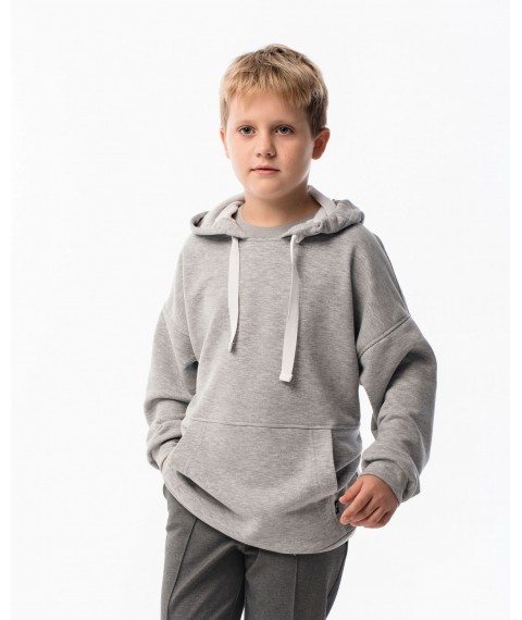 Худі для хлопчика OVERSIZE cіре ТШФ-157 DM SASHKA 140р.