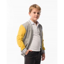 Bomber for Boy insulated DM Sashka TSHF-106U gray with yellow 116
