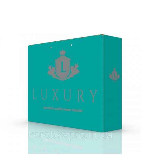 Картонный пакет для постельного белья 355х90х275 мм., Luxury