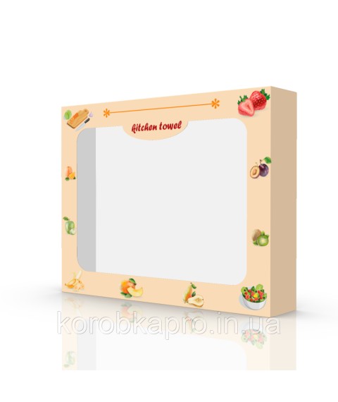 Packaging cardboard for cookies 230x180x45 mm