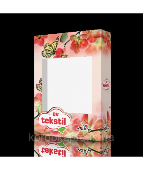 Corrugated packaging with a window 350x100x450 mm, to order