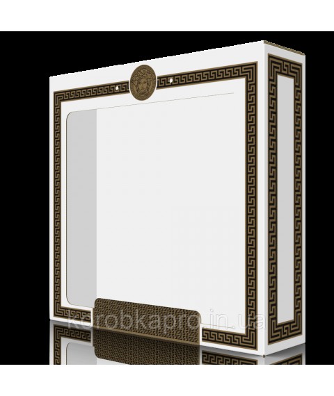 Corrugated cardboard packaging 390x100x375 mm, white