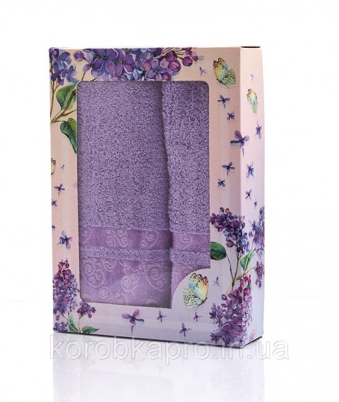Provence bath towel set, terry 2 pcs.