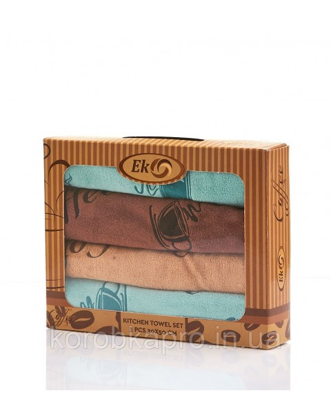 Gift set of kitchen towels Coffee, 4 pcs.