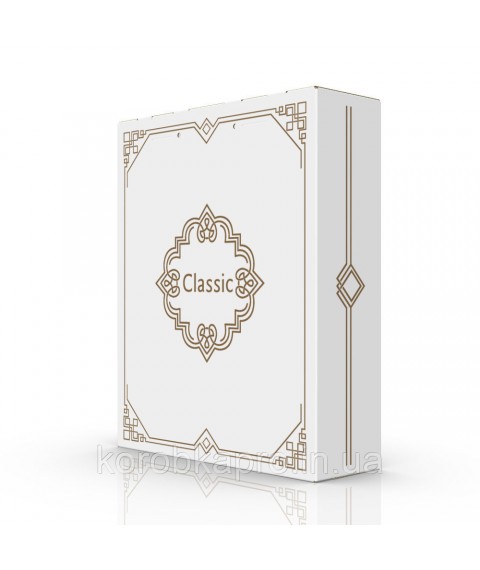 Gift box, white, cardboard Classic