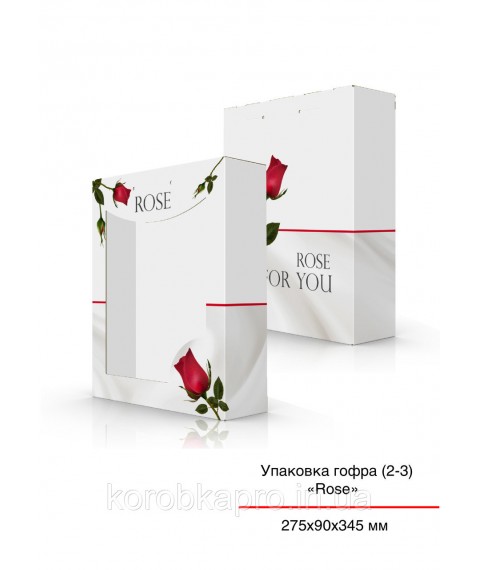Gift packaging, corrugated 355x90x275 mm to order