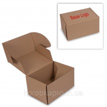 Печать логотипа на картонную коробку из гофры