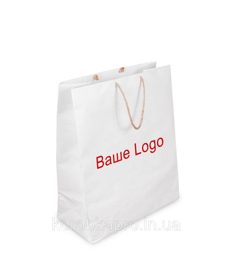Applying and printing logos on paper bags