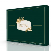 Подарочная коробка гофрированная для текстиля 450х330х75 мм, Royal