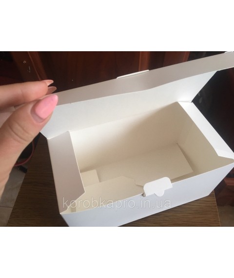 Box for protective masks, white, without printing