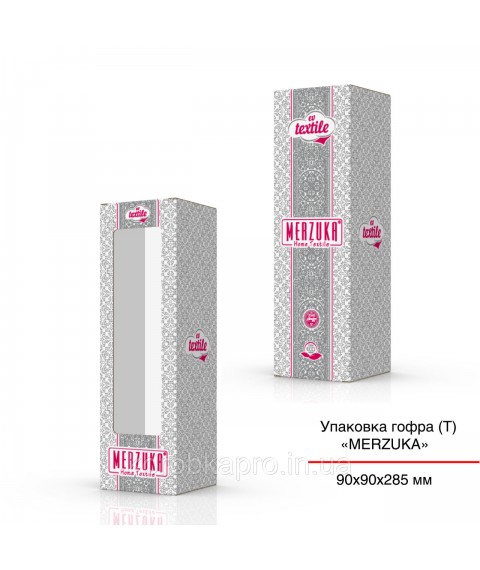 Cardboard tube for souvenirs 90x90x285 mm to order