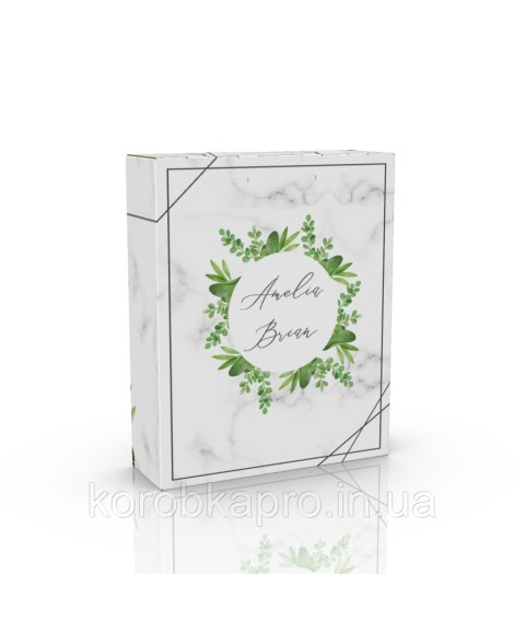 Gift cardboard box for towels 275x90x345 mm Amelia