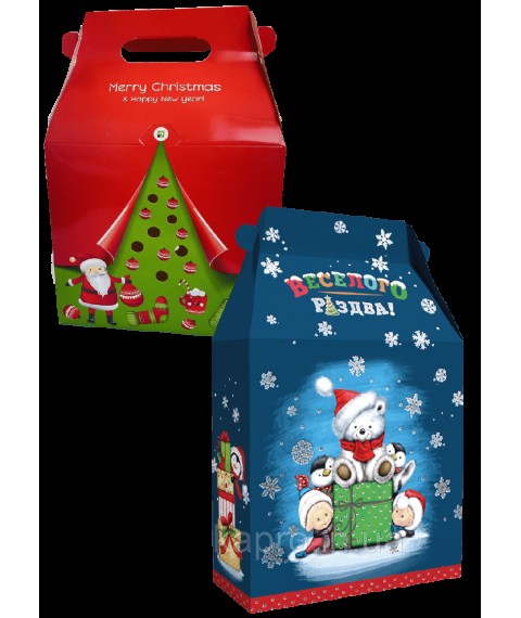 Рождественская упаковка для конфет