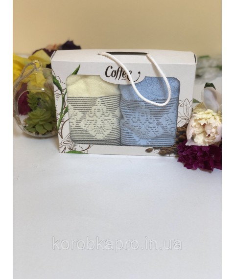 Gift set of kitchen towels Coffee, 4 pcs.