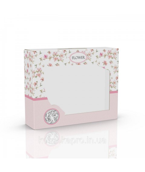 Gift cardboard box for clothes and textiles 355x90x275 mm