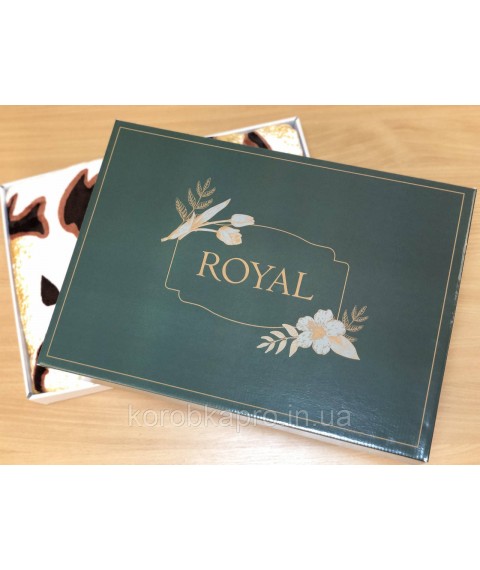 Geschenkbox aus Wellpappe f?r Textilien 450x330x75 mm, Royal