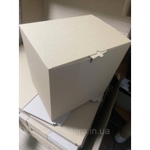 Большая коробка гофра белая 400х300х400 мм
