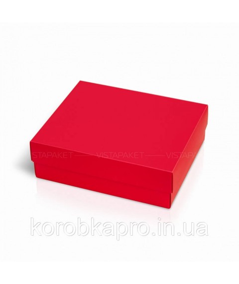 Упаковка картон красная с окошком