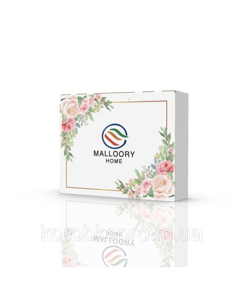 Corrugated packaging with white matte lid