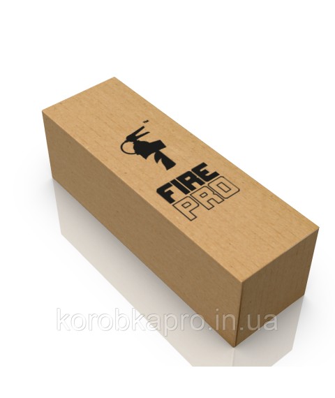 Kraft cardboard box with logo print