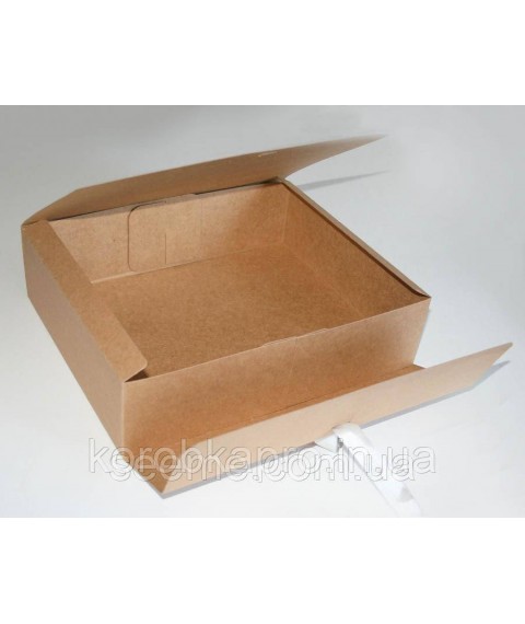 Крафт-коробка картонная под заказ крышка-дно