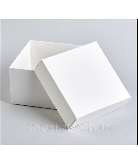 Compact white cardboard packaging