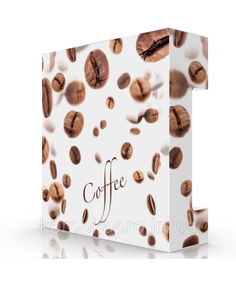 Gift packaging cardboard for coffee set 320x225x40 mm