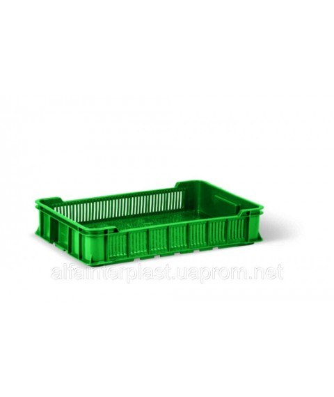 Berry box. HDPE box type OZN 600x400x116 mm secondary. Free Delivery Delivery.