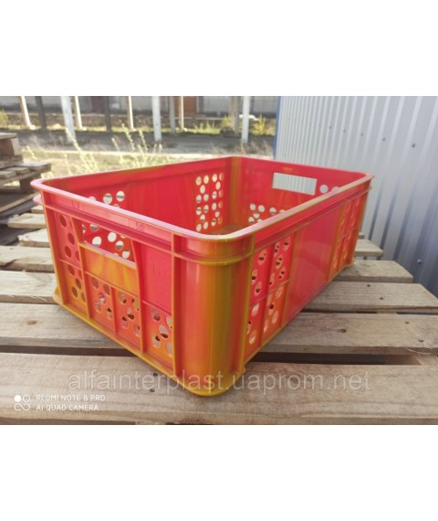 Bread box. HDPE box type C-220 600x400x220 mm transitional primary. Free Delivery Delivery.