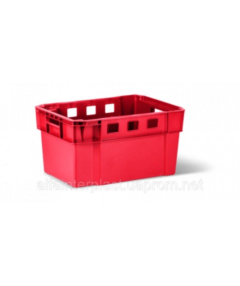 Meat box. HDPE box type M50 580x400x300 mm primary. Free Delivery Delivery.