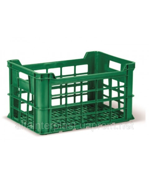 Box for vegetables. HDPE type RPE 600x400x324 mm pervinny. Free shipping Delivery.
