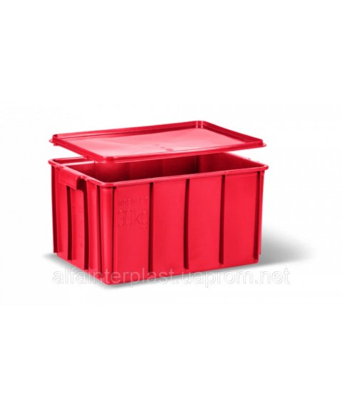 Meat box. HDPE box type T50 560x400x300 mm primary. Free Delivery Delivery.
