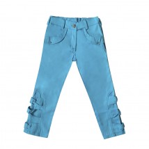Pants for girls 01084 blue color
