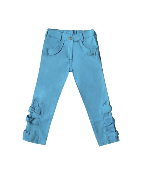 Pants for girls 01084 blue color