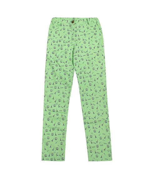 Штани Одягайко для дівчинки 01228 зелені