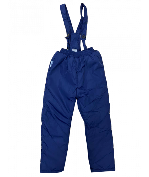 Напівкомбінезон зимовий для хлопчика 01262 синього кольору