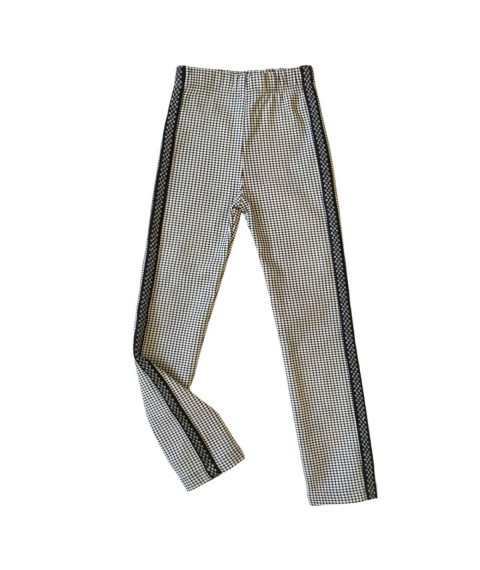 Pants for girls 01281 black and white