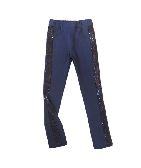 Pants for girls 01282 dark blue