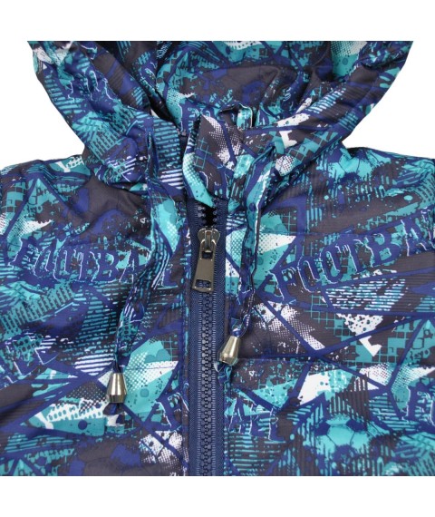 Jacket 22380 blue with print